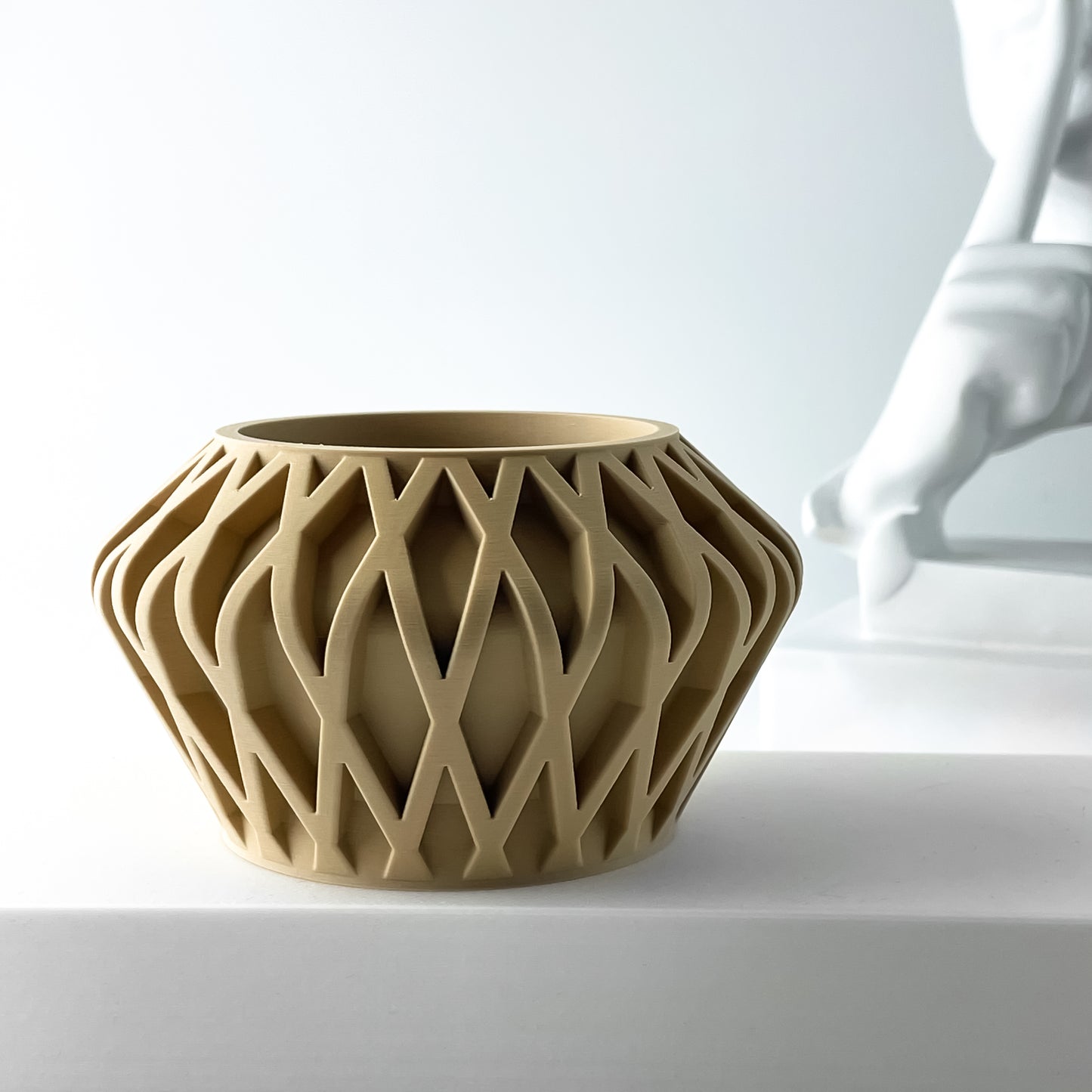 The Suvan Interior Planter Pot with Drainage Tray