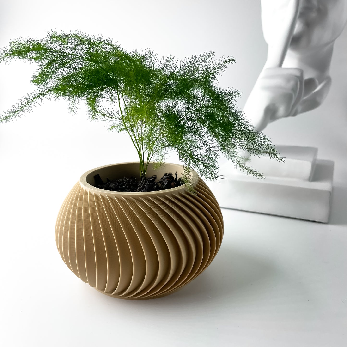 The Caleth Interior Planter Pot with Drainage Tray