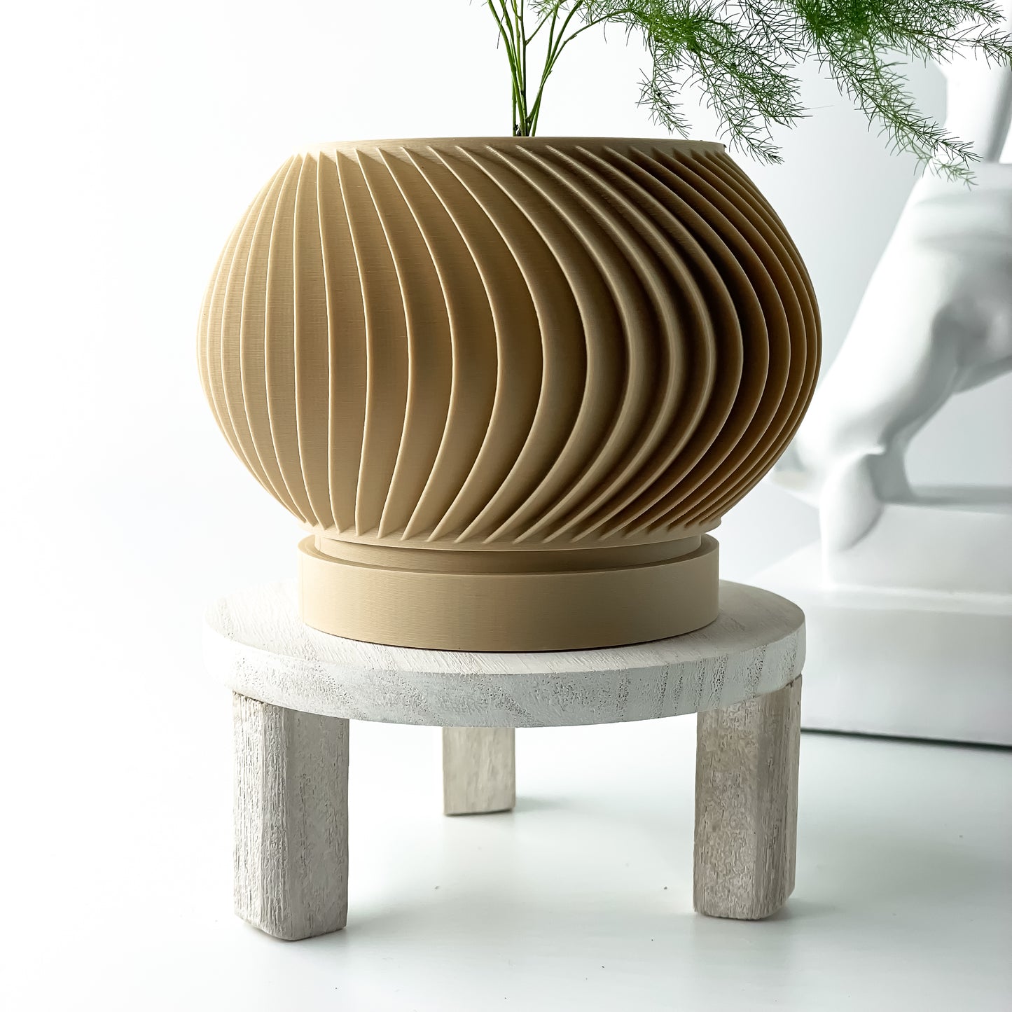 The Caleth Interior Planter Pot with Drainage Tray