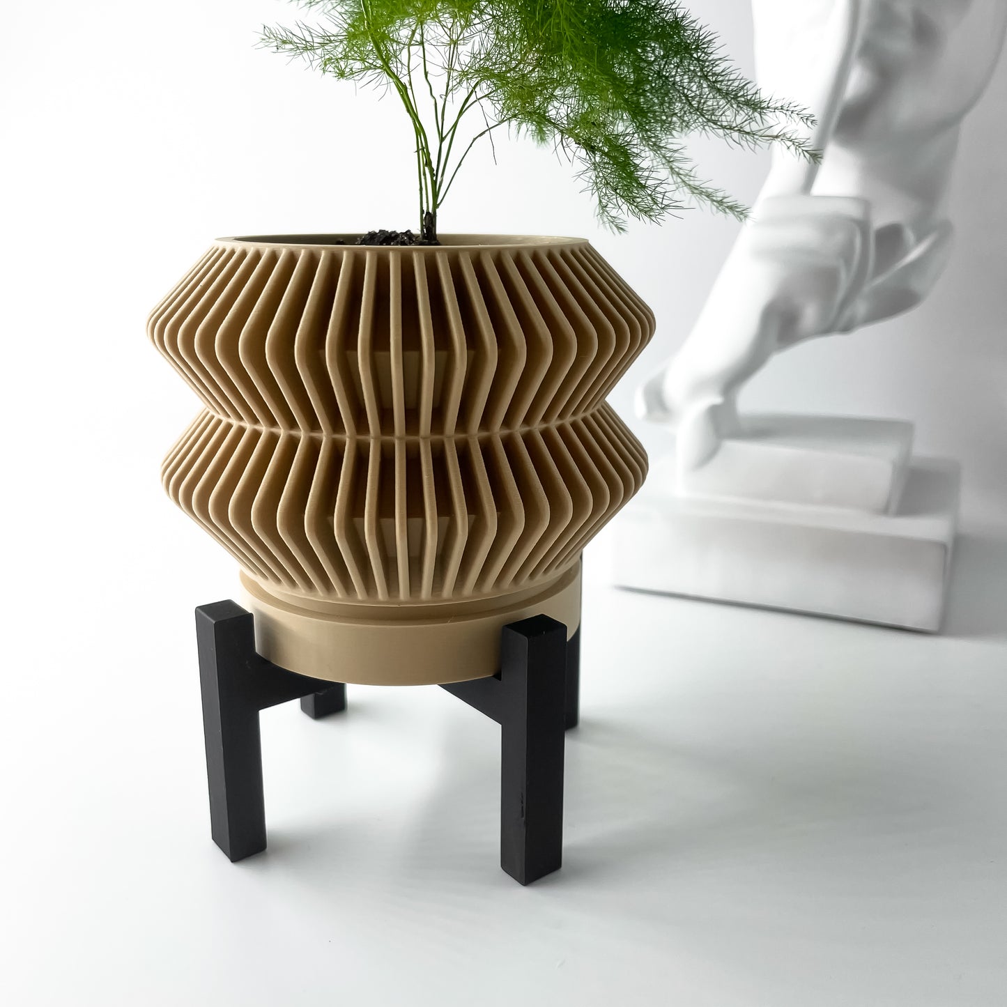 The Rodel Interior Planter Pot with Drainage Tray