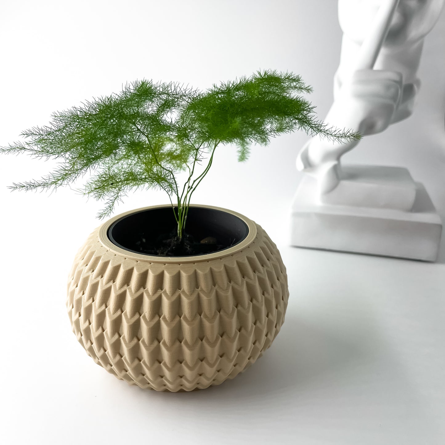The Iver Interior Planter Pot with Drainage Tray