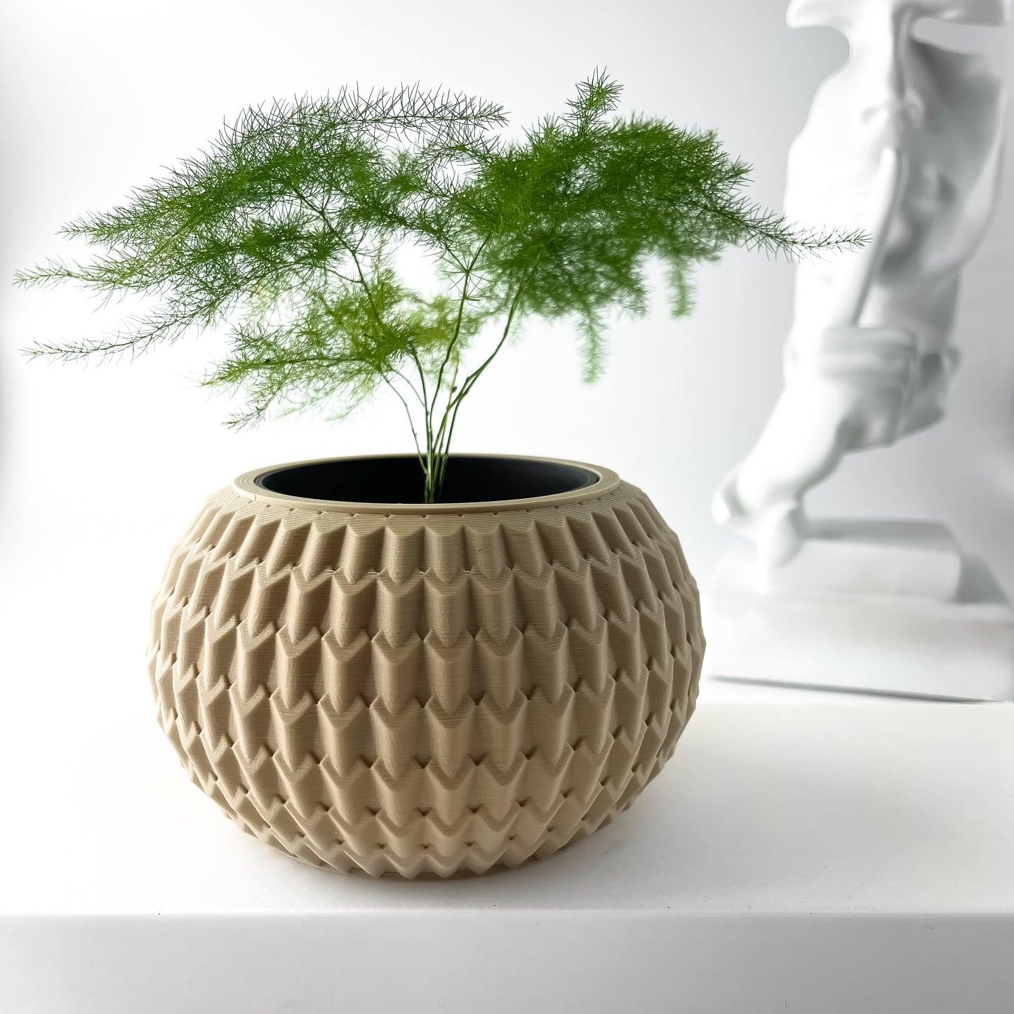 The Iver Interior Planter Pot with Drainage Tray
