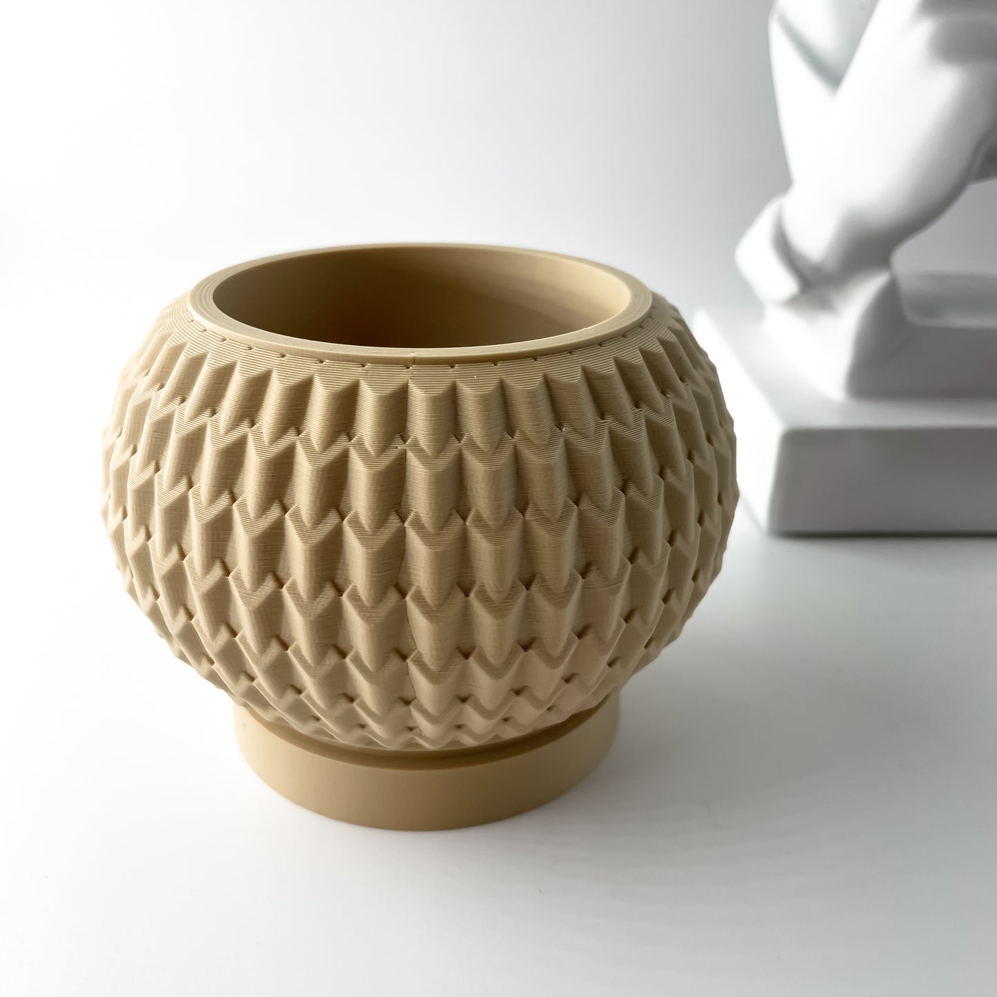 The Iver Interior Planter Pot with Drainage Tray