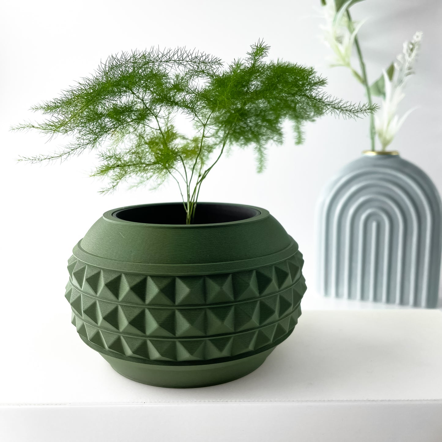 The Dorvin Interior Planter Pot with Drainage Tray