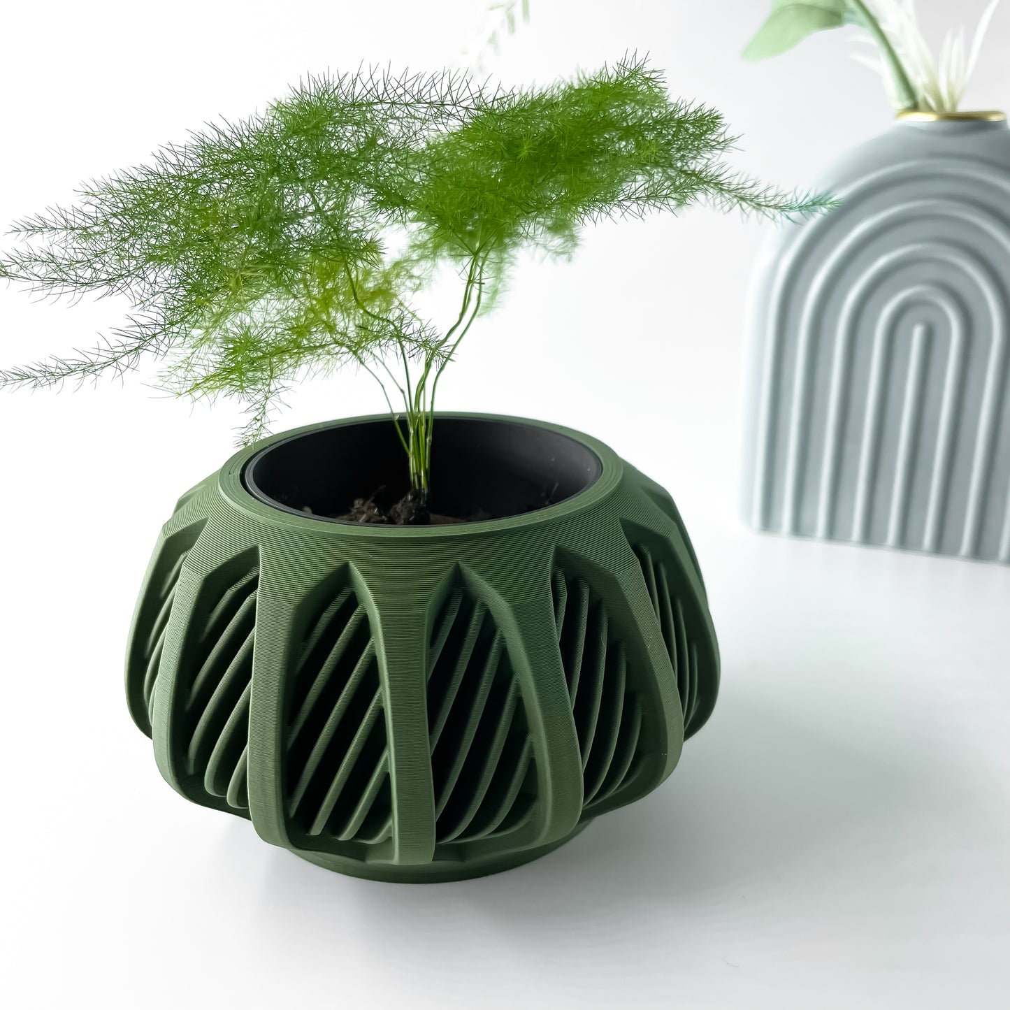 The Mirex Interior Planter Pot with Drainage Tray