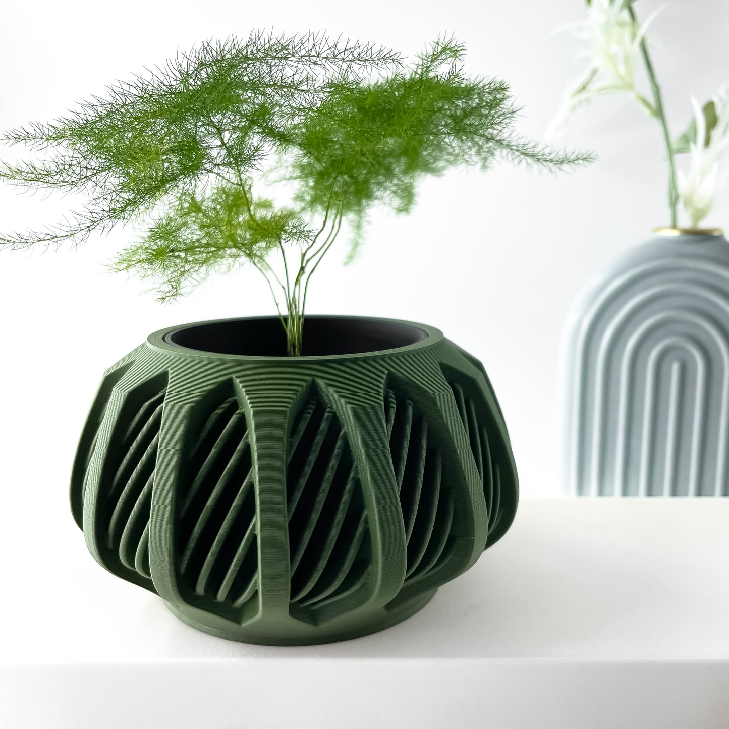 The Mirex Interior Planter Pot with Drainage Tray