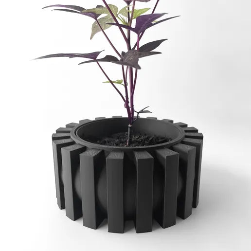 The Erlin Interior Planter Pot with Drainage Tray