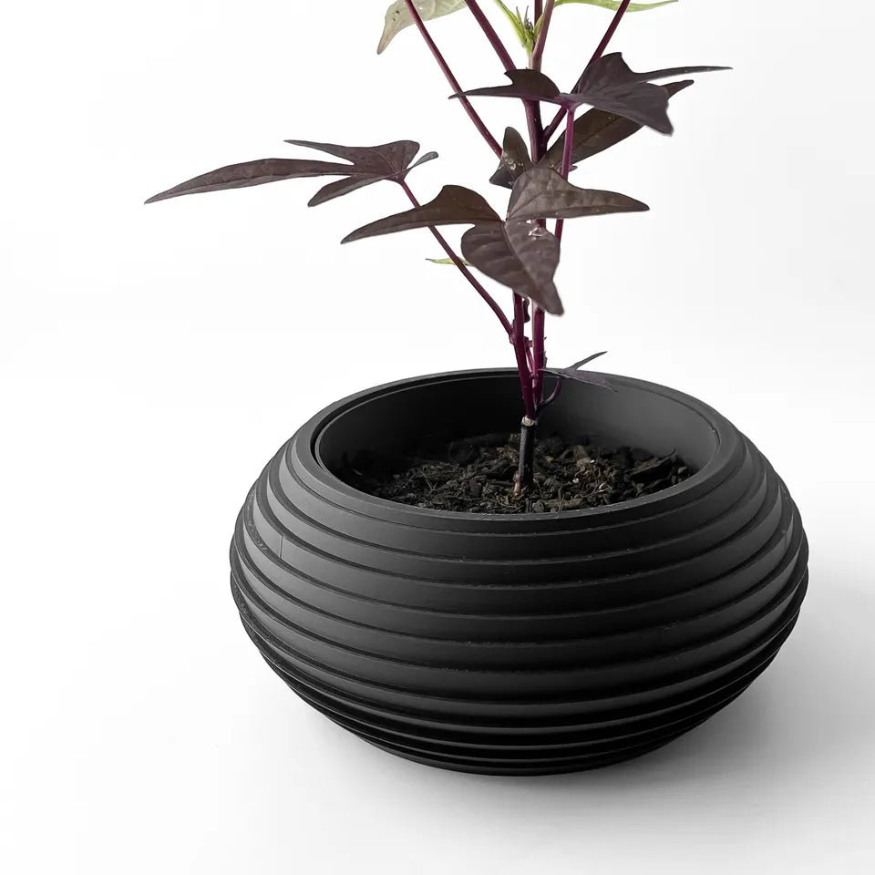 The Frons Interior Planter Pot with Drainage Tray