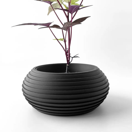 The Frons Interior Planter Pot with Drainage Tray