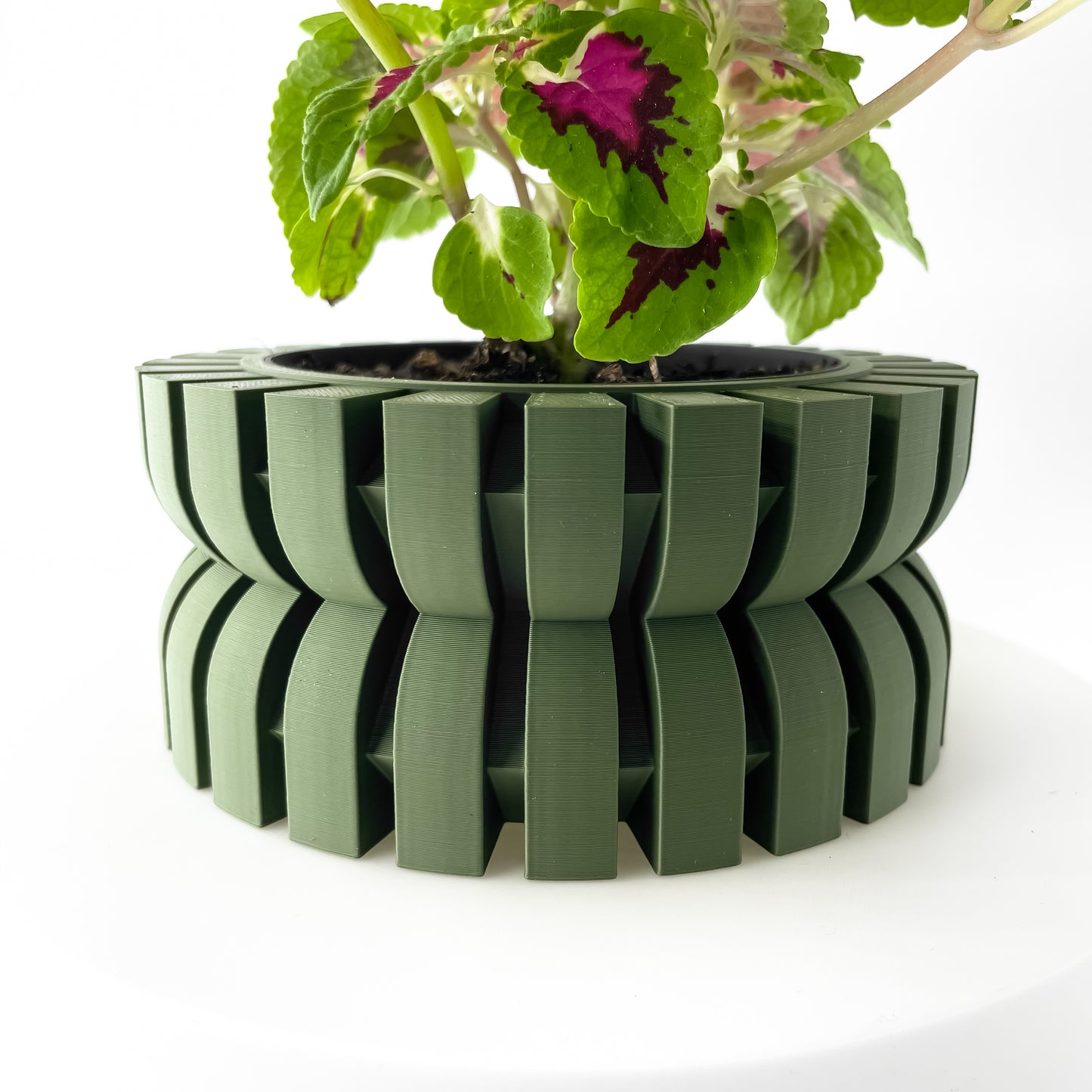 The Griva Interior Planter Pot with Drainage Tray