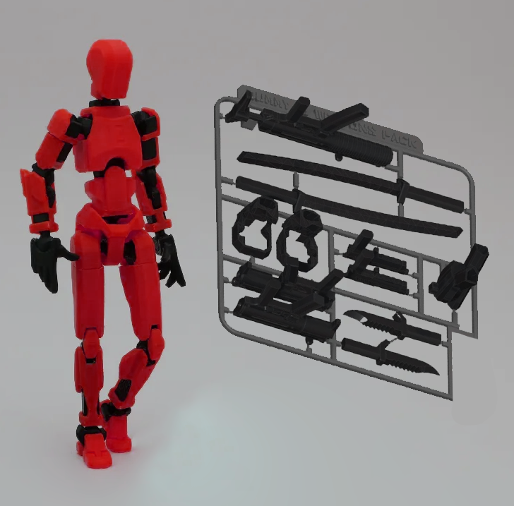 Dummy 13 Action Figure | Build Yourself | With Weapons (5.25inches)