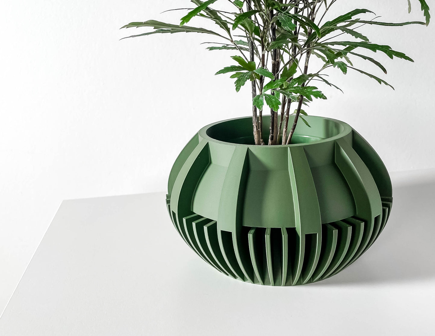 The Loso Interior Planter Pot with Drainage Tray