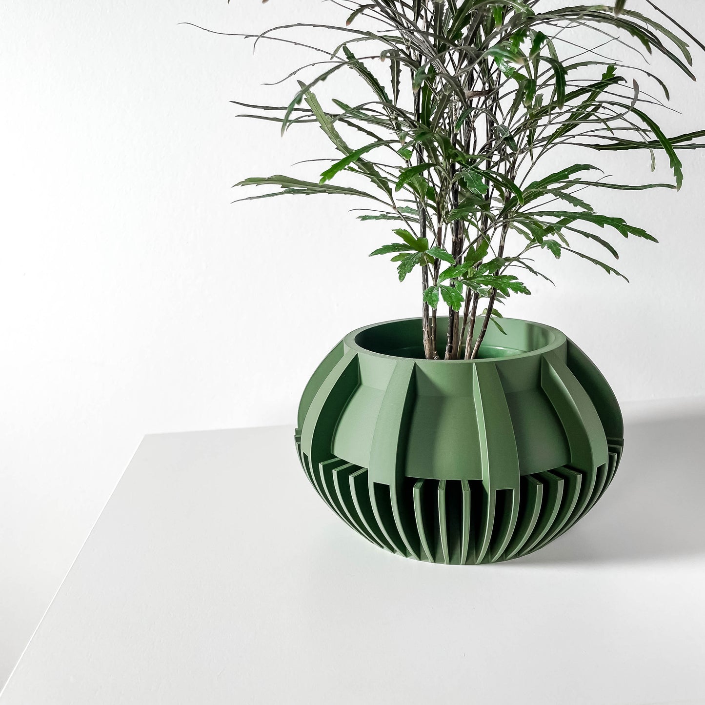 The Loso Interior Planter Pot with Drainage Tray
