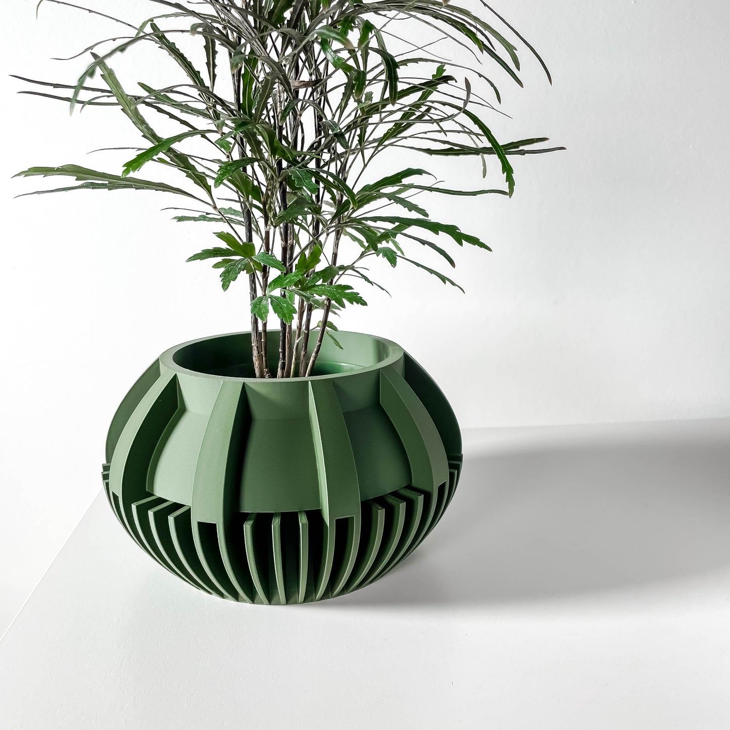 The Loso Interior Planter Pot with Drainage Tray