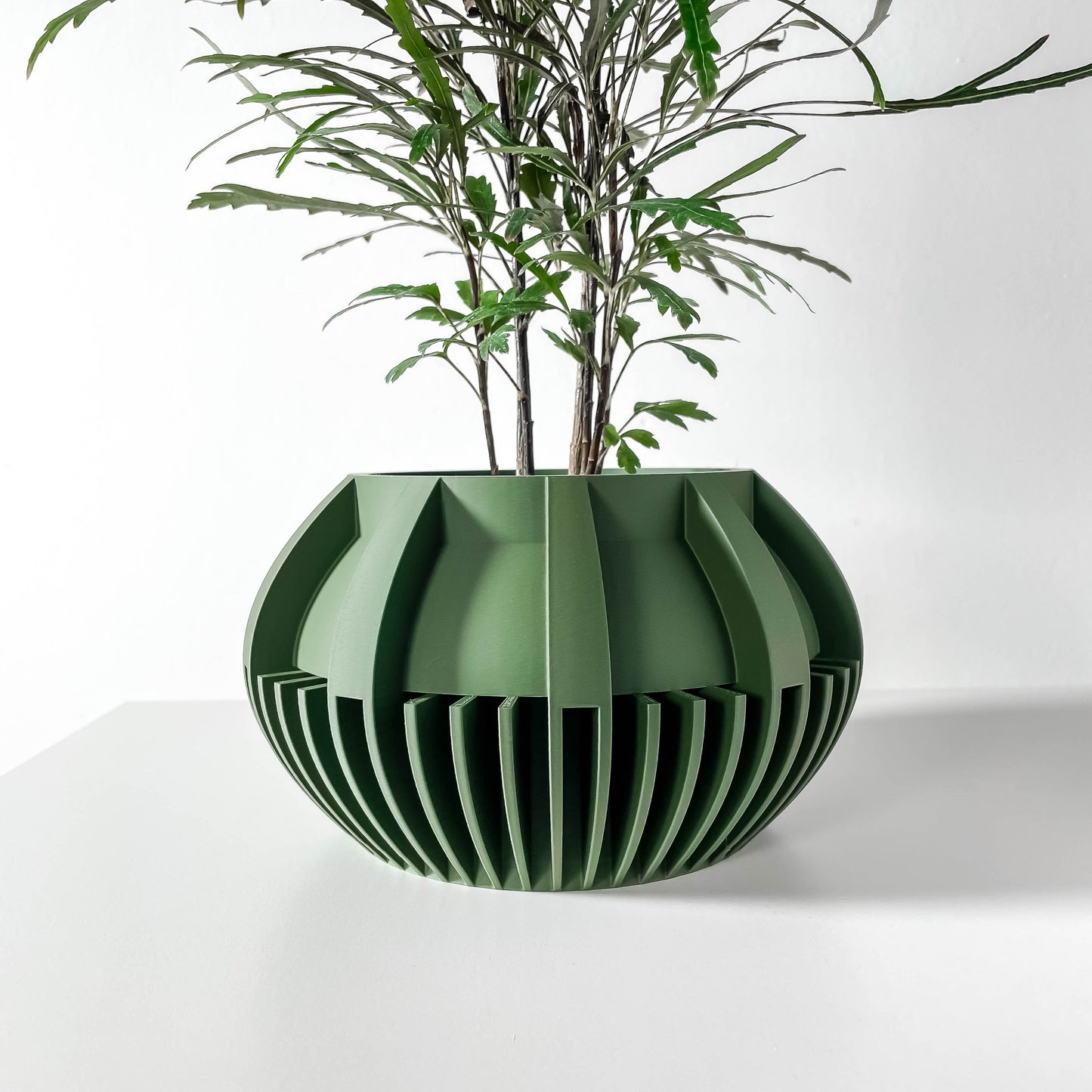 The Loso Interior Planter Pot with Drainage Tray