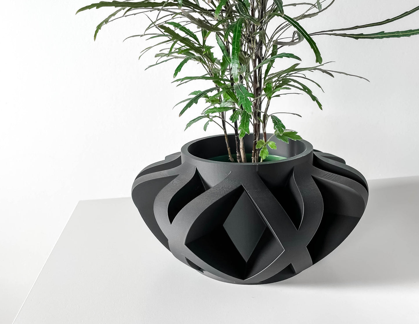 The Sono Interior Planter Pot with Drainage Tray