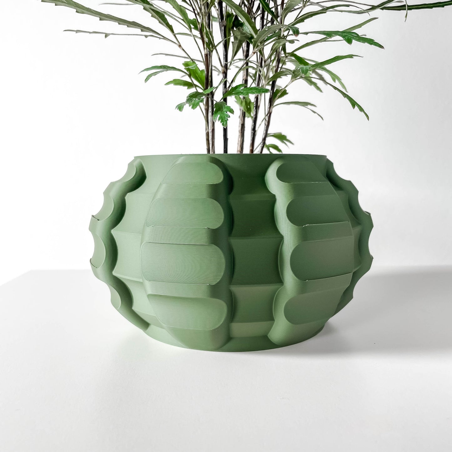 The Jute Interior Planter Pot with Drainage Tray