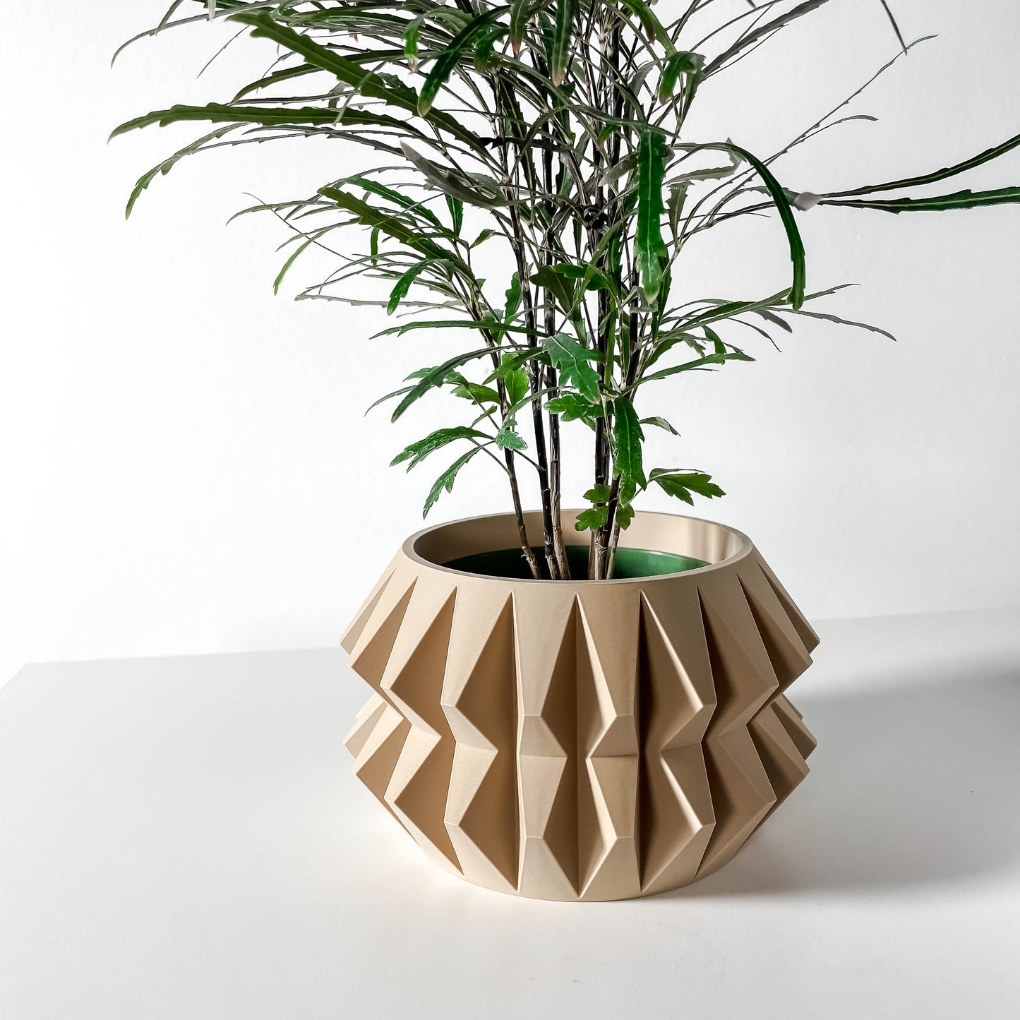 The Almin Interior Planter Pot with Drainage Tray