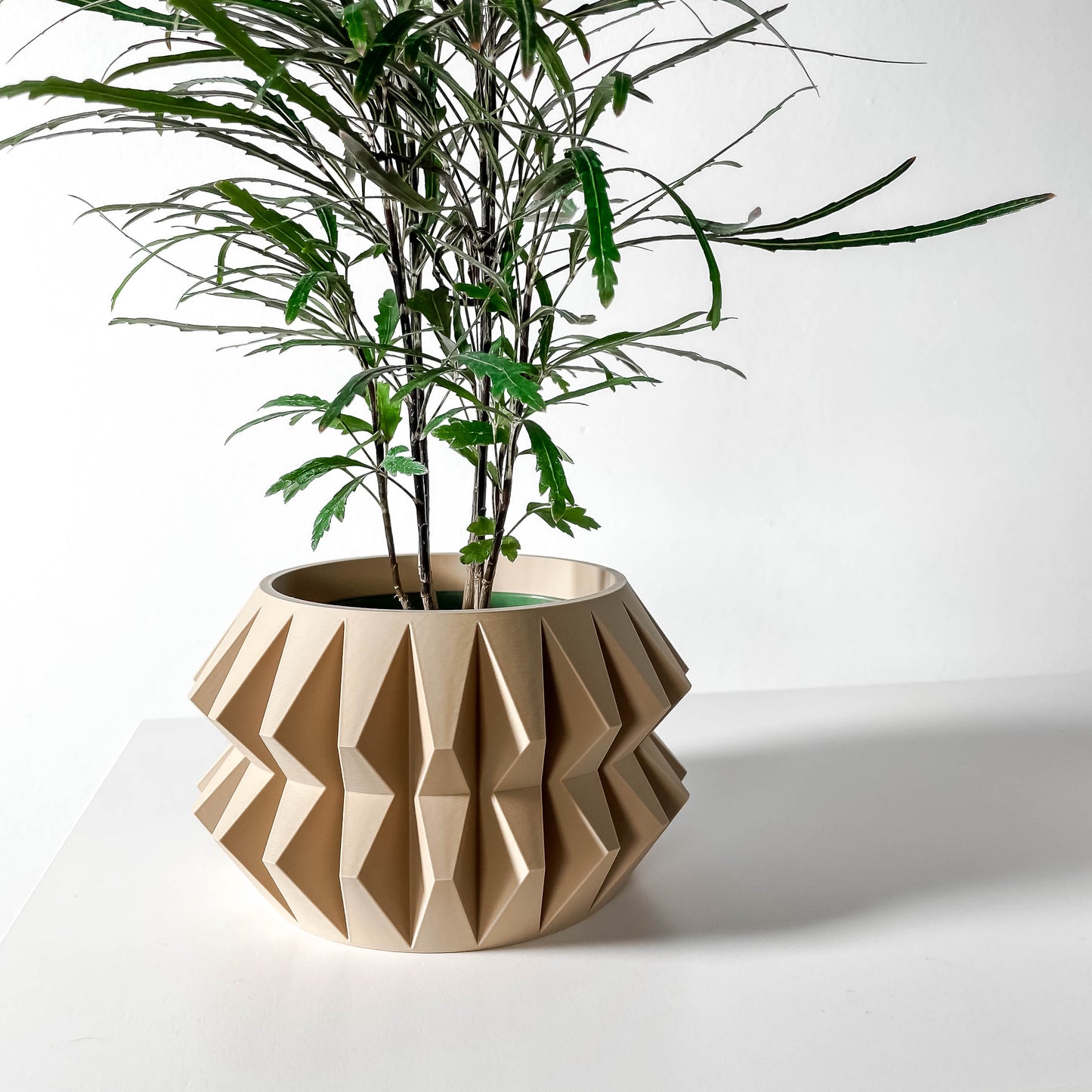 The Almin Interior Planter Pot with Drainage Tray