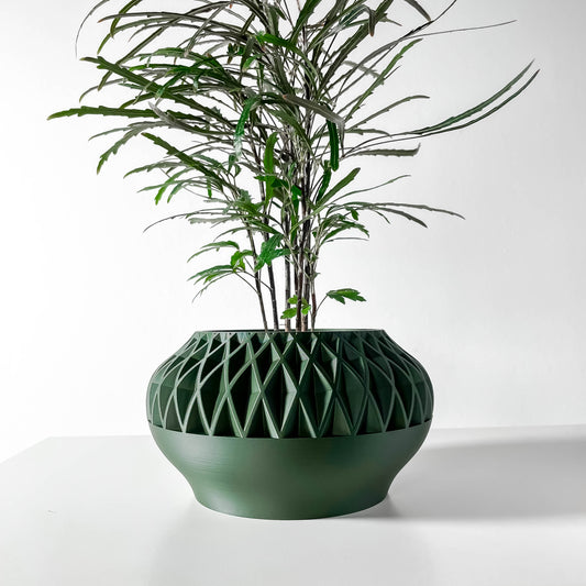 The Ersos Interior Planter Pot with Drainage Tray