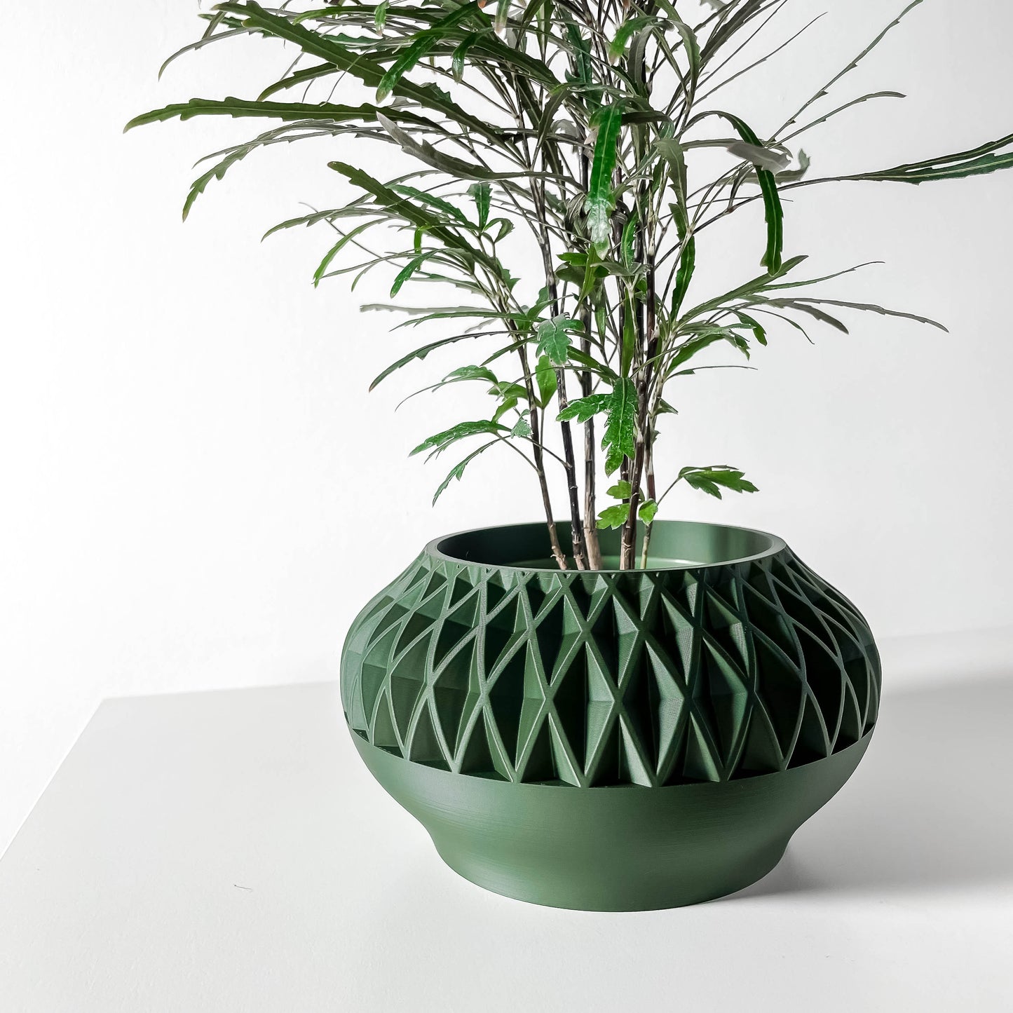 The Ersos Interior Planter Pot with Drainage Tray