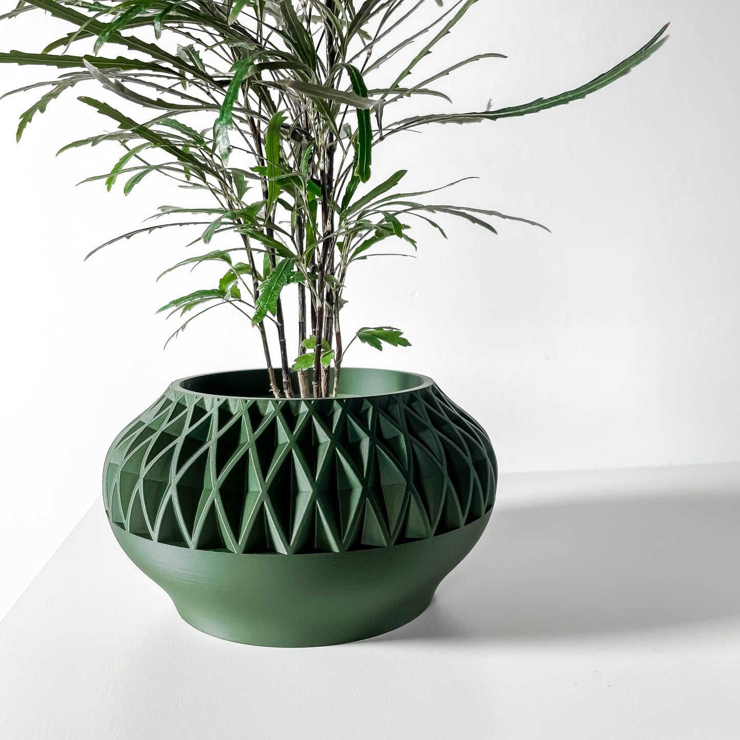 The Ersos Interior Planter Pot with Drainage Tray