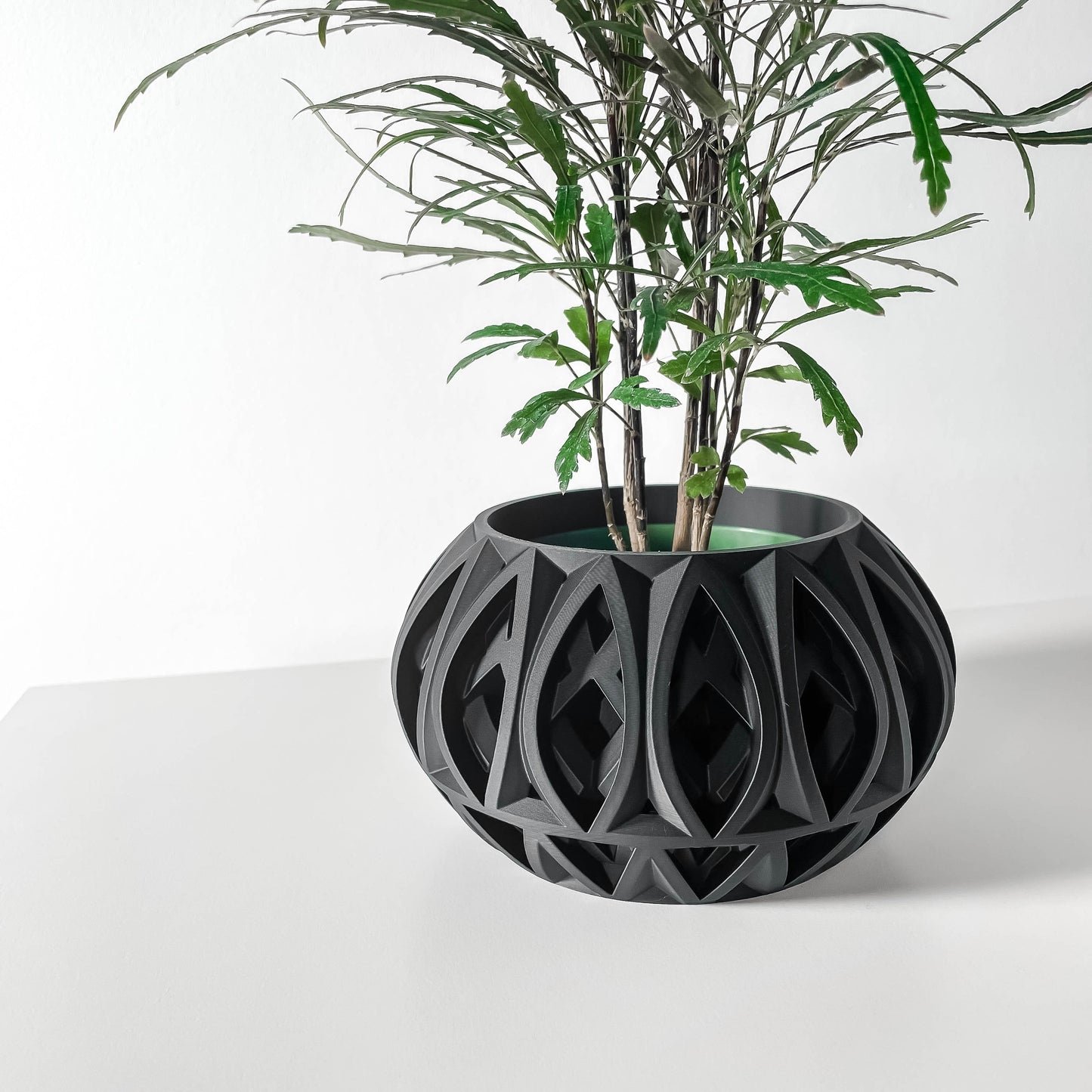 The Ando Interior Planter Pot with Drainage Tray