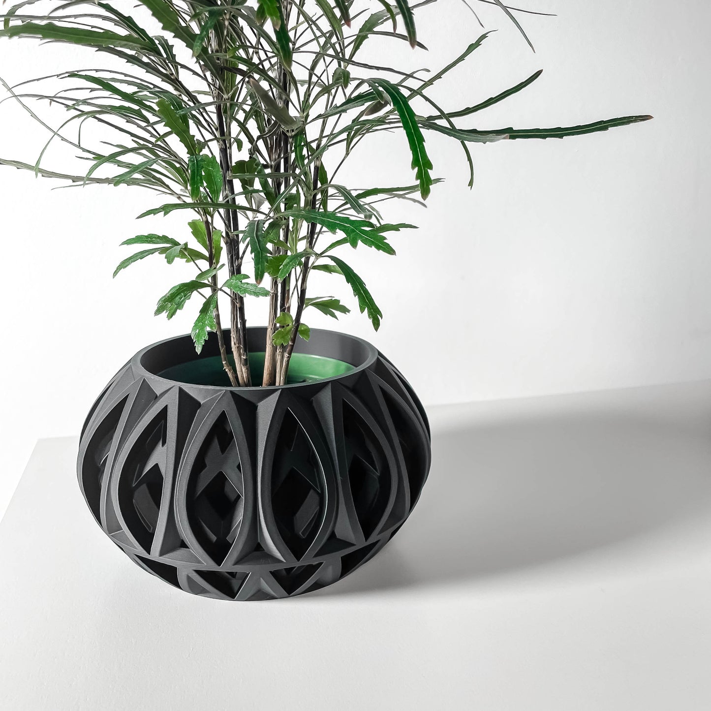 The Ando Interior Planter Pot with Drainage Tray