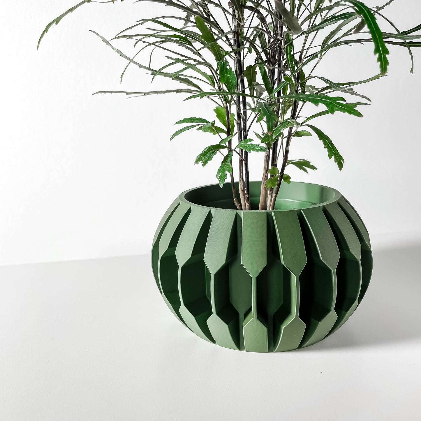 The Gervi Interior Planter Pot with Drainage Tray