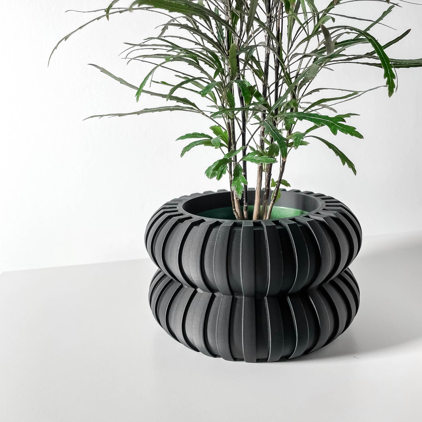 The Wali Interior Planter Pot with Drainage Tray