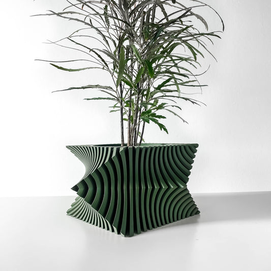 The Anio Wacky Interior Planter Pot with Drainage Tray