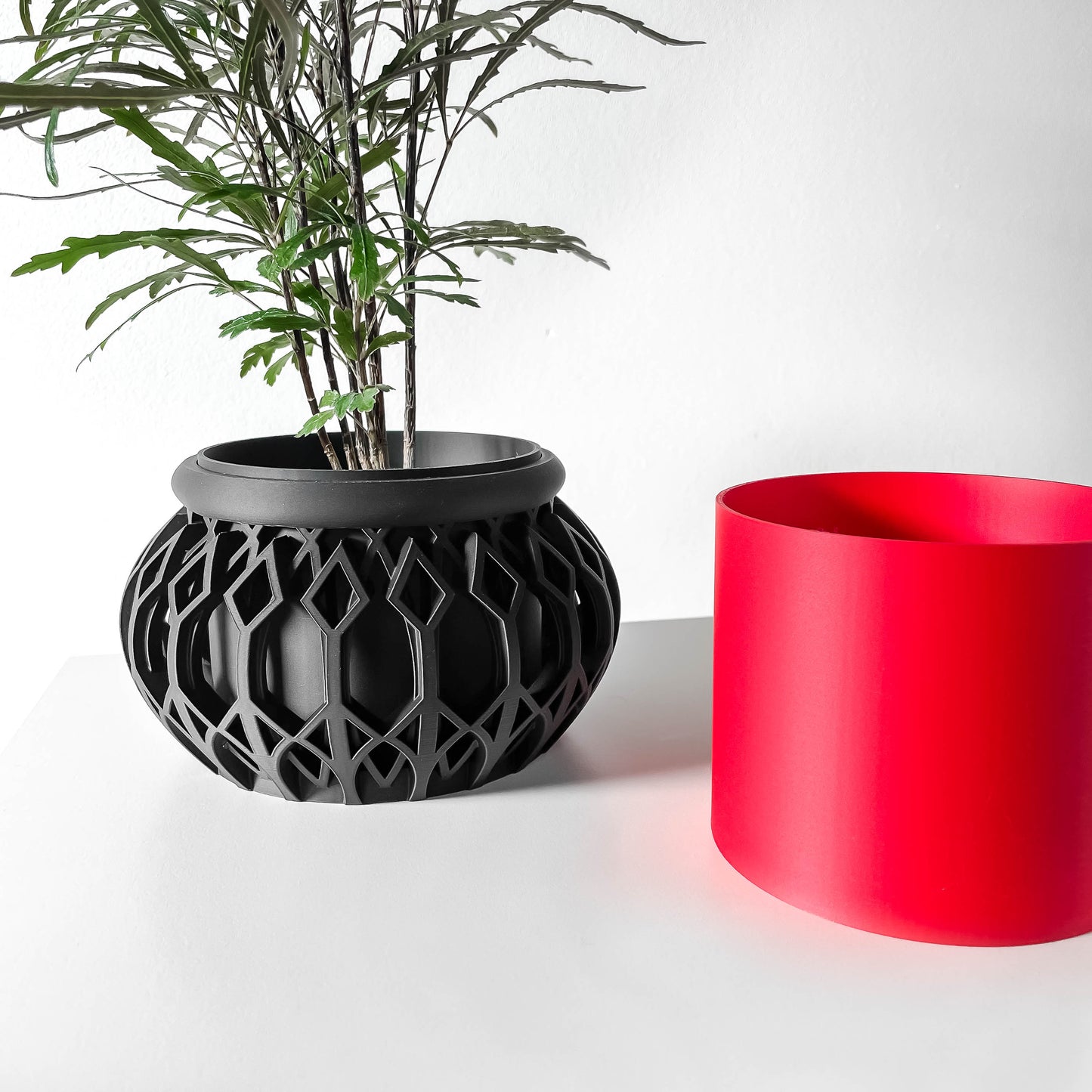 The Vyre Planter Pot & Orchid Pot Hybrid with Drainage Tray